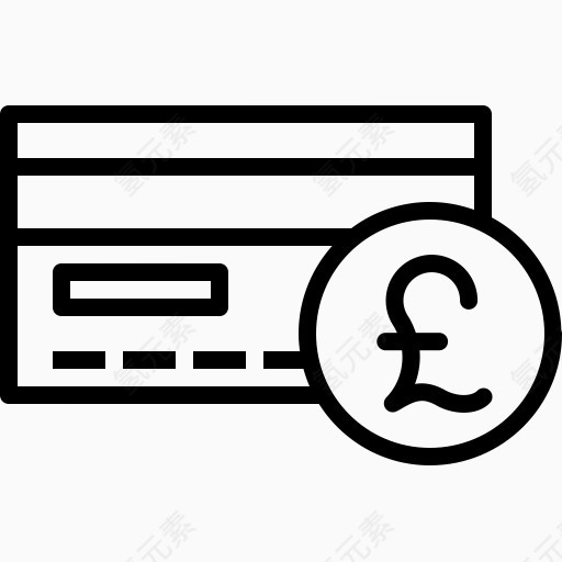 ATM卡信用货币借记卡金融英镑货币英镑的1卷