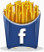 Facebook法国人炸薯条社交薯条图标