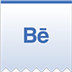 Behance公司丝带徘徊beautiful-ribbon-social-icons