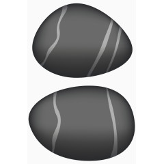 黑色花纹鹅卵石