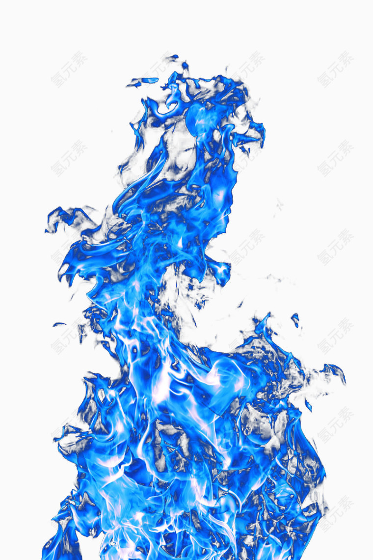 蓝色水型波纹