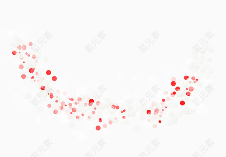 零散红色圆点素材