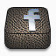 皮革脸谱网Squared-social-icons
