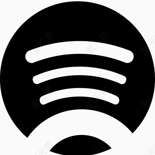 音乐播客Spotifyunicons矢量图标-免费