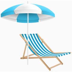 沙滩椅遮阳伞