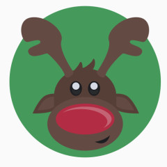 圣诞节红鼻子驯鹿鲁道夫媒体怪兽圣诞