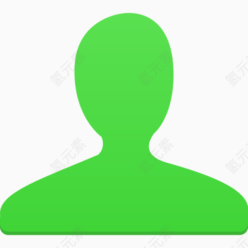 绿色的用户标志图标