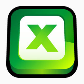 微软办公室Excel三维卡通图标