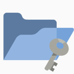 开放文件夹关键flat-icons