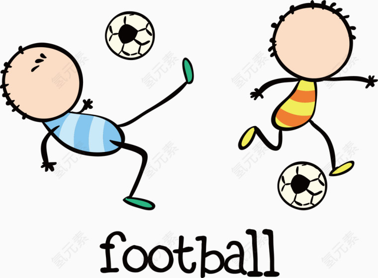 踢足球小人