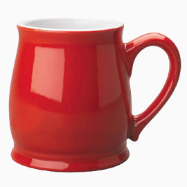 红色陶瓷杯