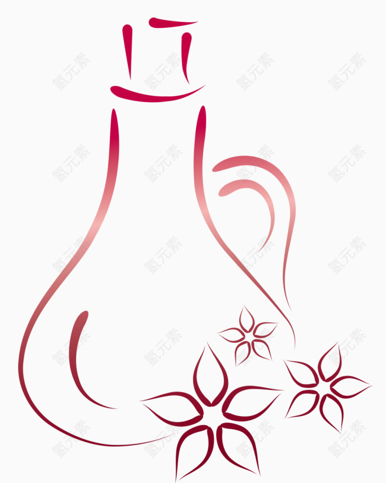 香薰精油瓶子标志