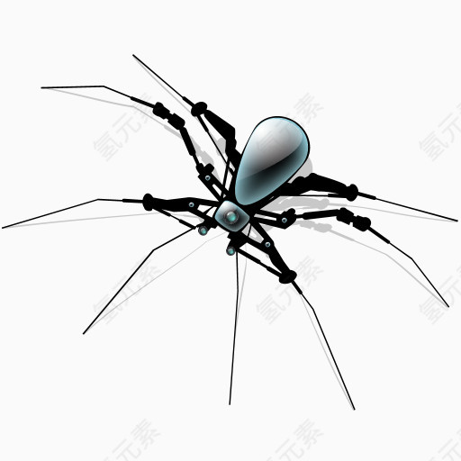 机器人阴影蜘蛛随着免费大安卓图标