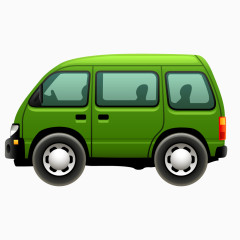绿色小型客车
