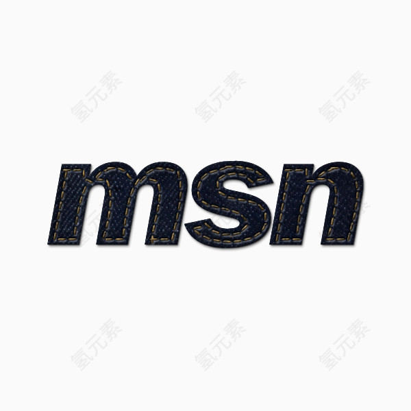 牛仔琼社会MSN标志蓝色牛仔裤社交媒体