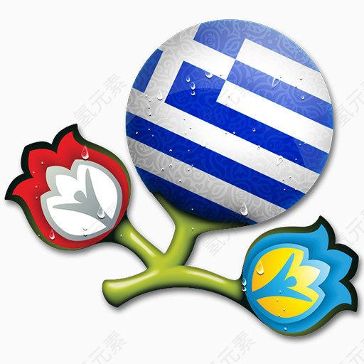 欧元希腊欧元- 2012 -团队-图标
