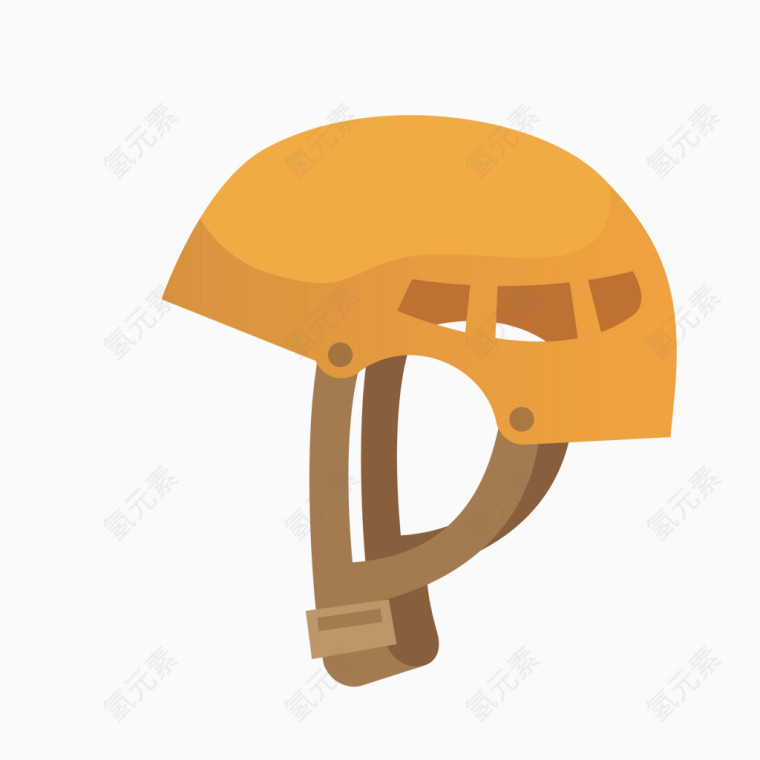 棕色安全帽