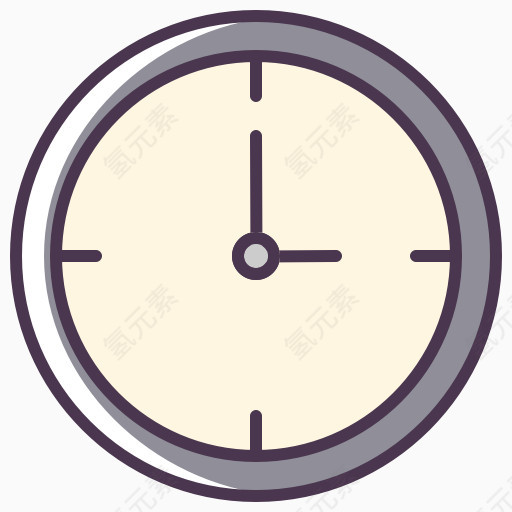 约会时钟时钟面会议时间表时间看线的颜色组合2