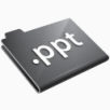 PPT灰色PowerPoint德利奥斯系统下载