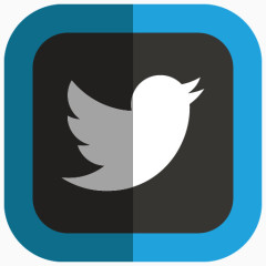 推特folded-social-media-icons