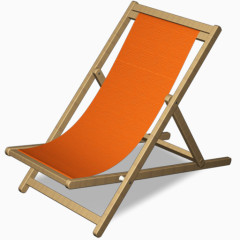 手绘沙滩椅太阳伞