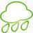 天气雨super-mono-green-icons