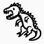 酷迪诺恐龙表情符号情感面对手绘蜥蜴怪物古生物学穿山甲微笑笑脸物种霸王龙Trex公司聪明的图标免费36科教图标