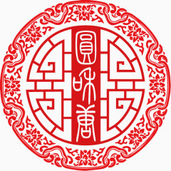 中国环形花纹装饰