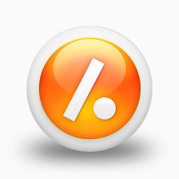 Slashdot标志有光泽的橙色球体的社交媒体