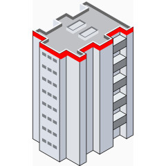 简约现代建筑手绘