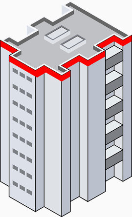 简约现代建筑手绘