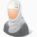 穆斯林女人形图标