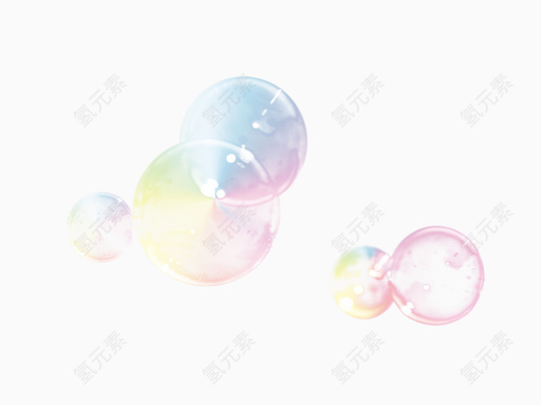 五彩漂浮水泡