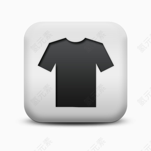 不光滑的白色的广场图标人的事情衬衫PeopleThings-icons