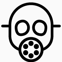 工业防毒面具图标