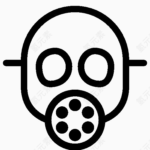 工业防毒面具图标