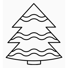 圣诞节树Christmas-Trees-Line-Craft-icons