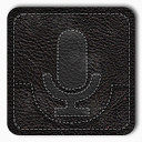 的声音黑色的Android-Leather-Badges-icons