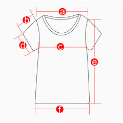 短袖服装线稿衣服测量简笔画线条
