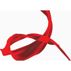 红色绸带喜庆元素