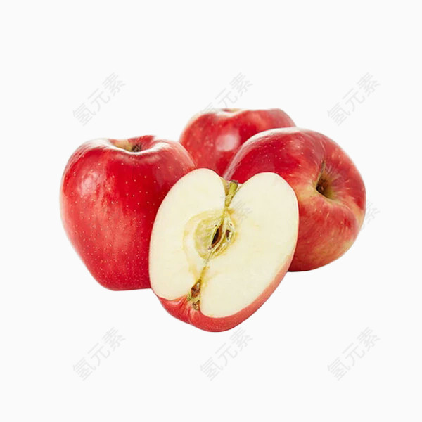 红色苹果素材免抠