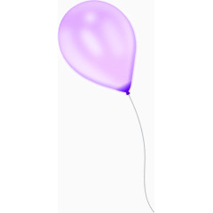 粉紫色气球