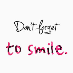 不要忘记微笑