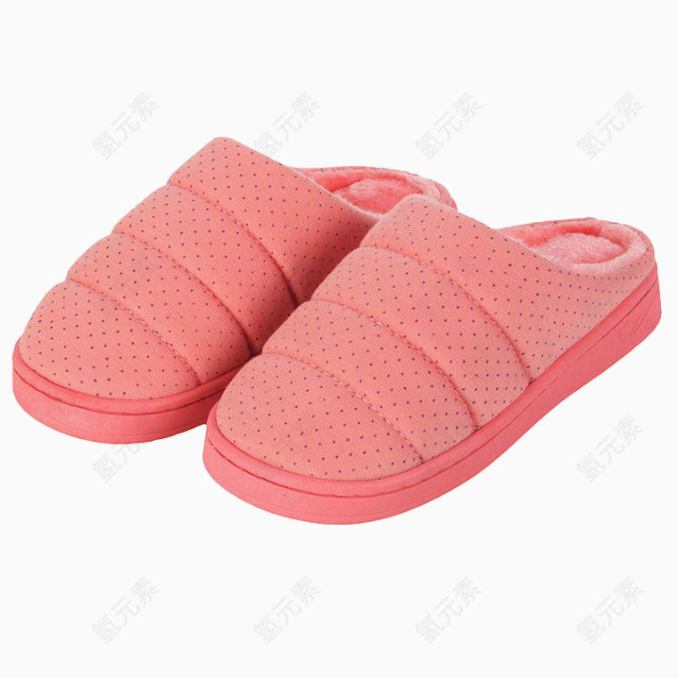 粉红色保暖鞋