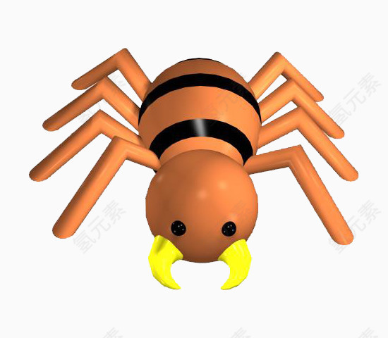 褐色的蜘蛛