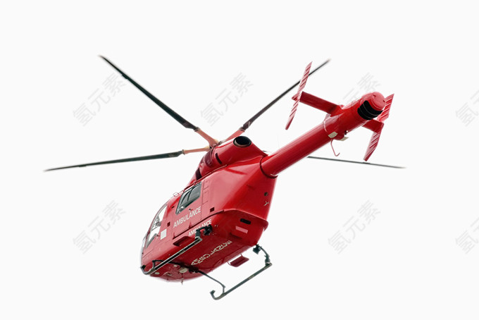红色医疗直升机