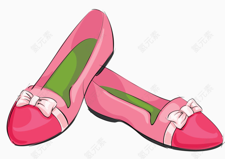 粉红色布鞋