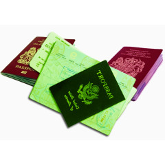 崭新的英国护照素材