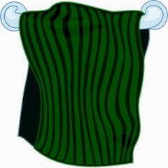 绿色的毛巾