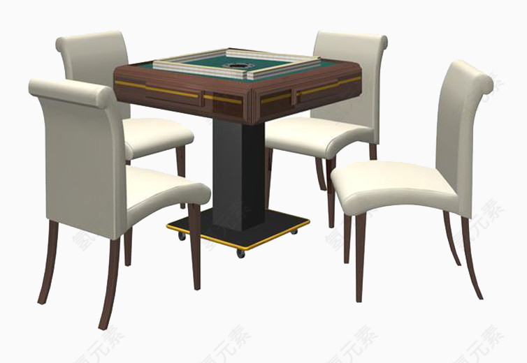 家具装饰麻将桌模型